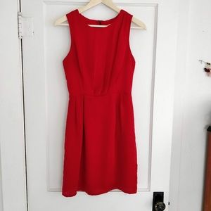Modcloth Honey Punch Silky Little Red Dress